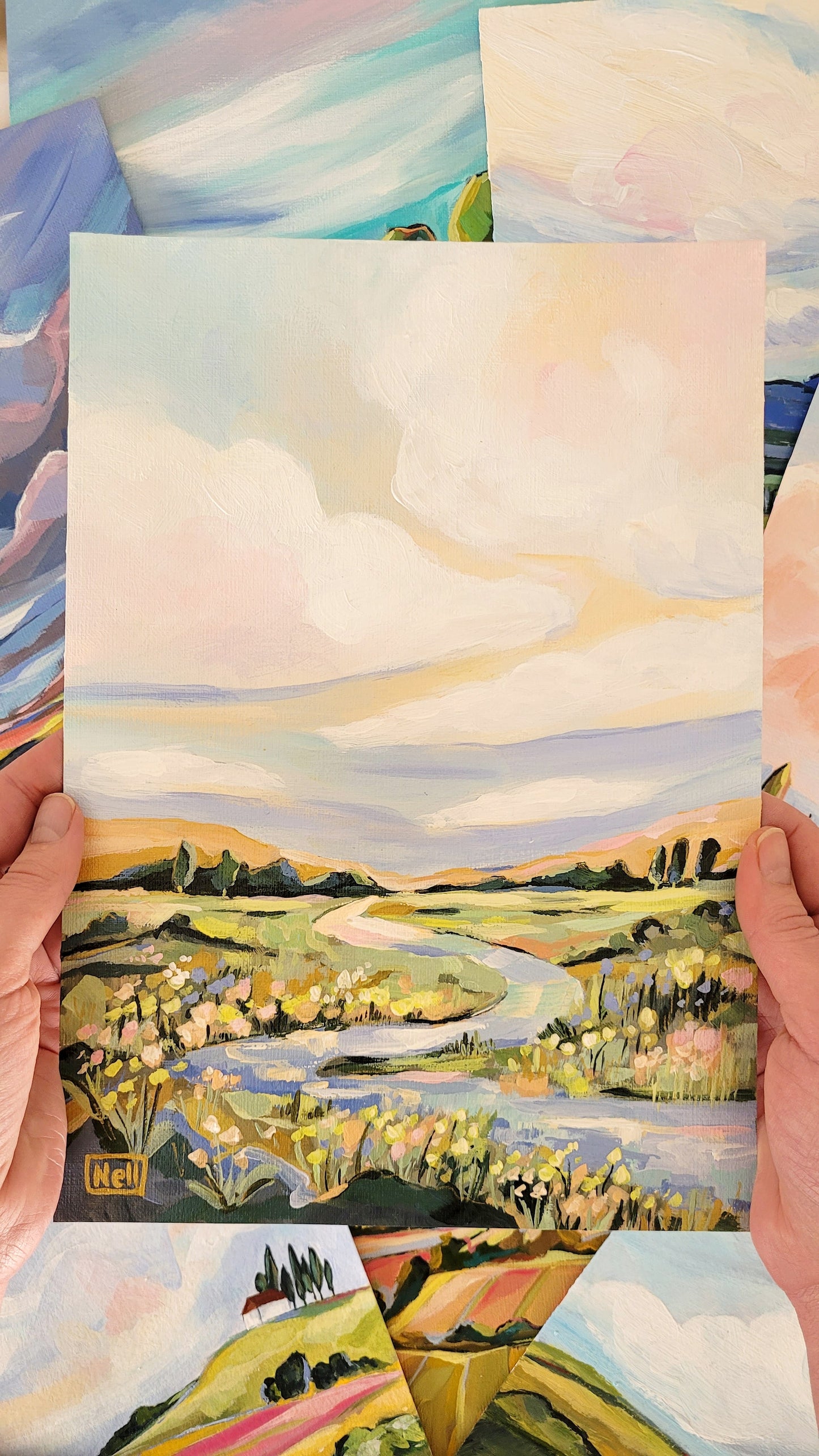 Landscape Art Print - Countryside Meander