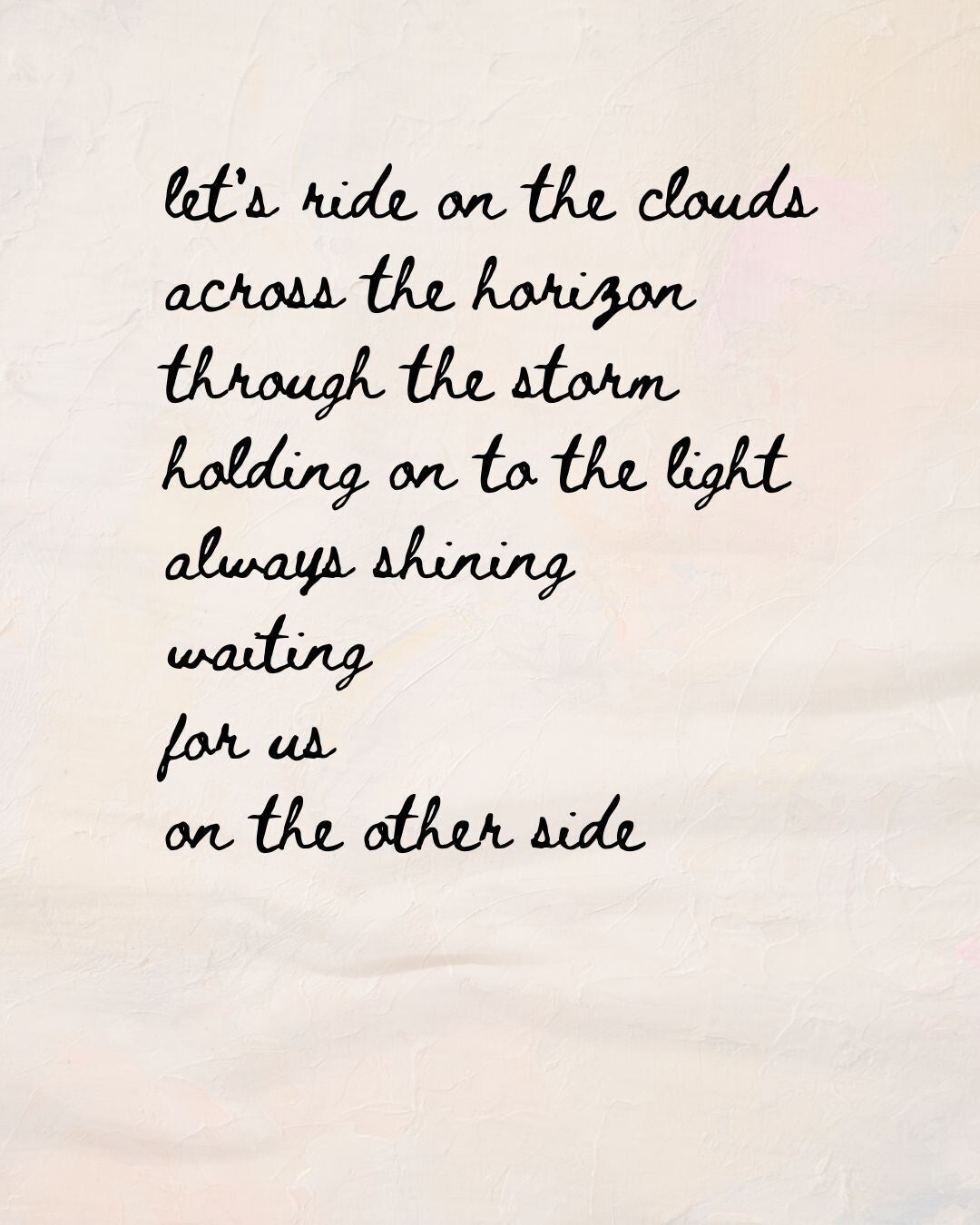 Textual quote on a textured beige background