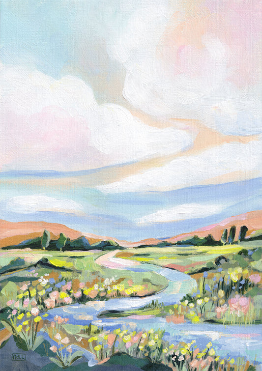 Landscape Art Print - Countryside Meander