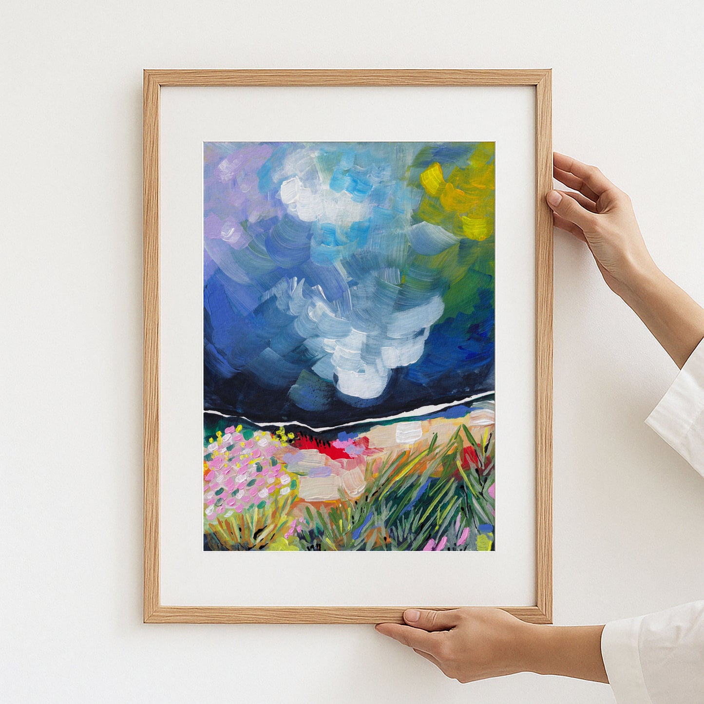 Landscape Art Print - The Nebulous Blue Storm